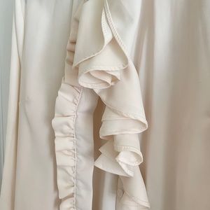 Designer shirt blouse with wave design gauze
